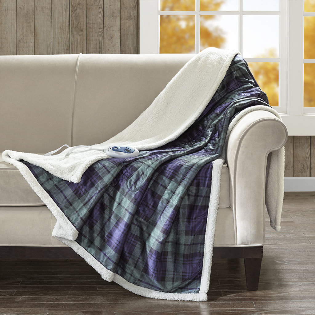 Woolrich - Brewster Oversized Mink to Berber Heated Throw - Blue/Green - 60x70
Woolrich - Brewster Oversized Mink to Berber Heated Throw - Blue/Green - 60x70
