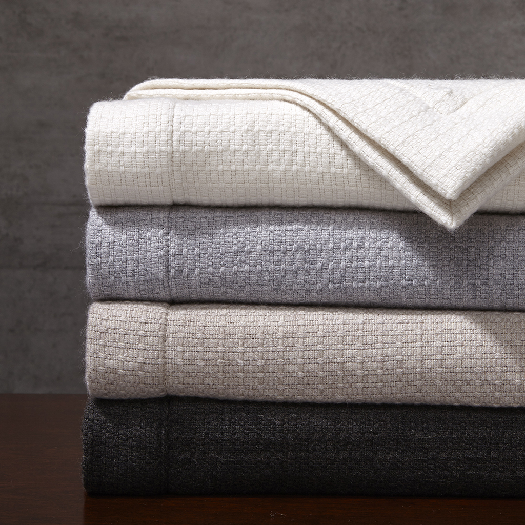 Madison Park Signature - Luxury Wool Oversized Throw - Grey - 60x70