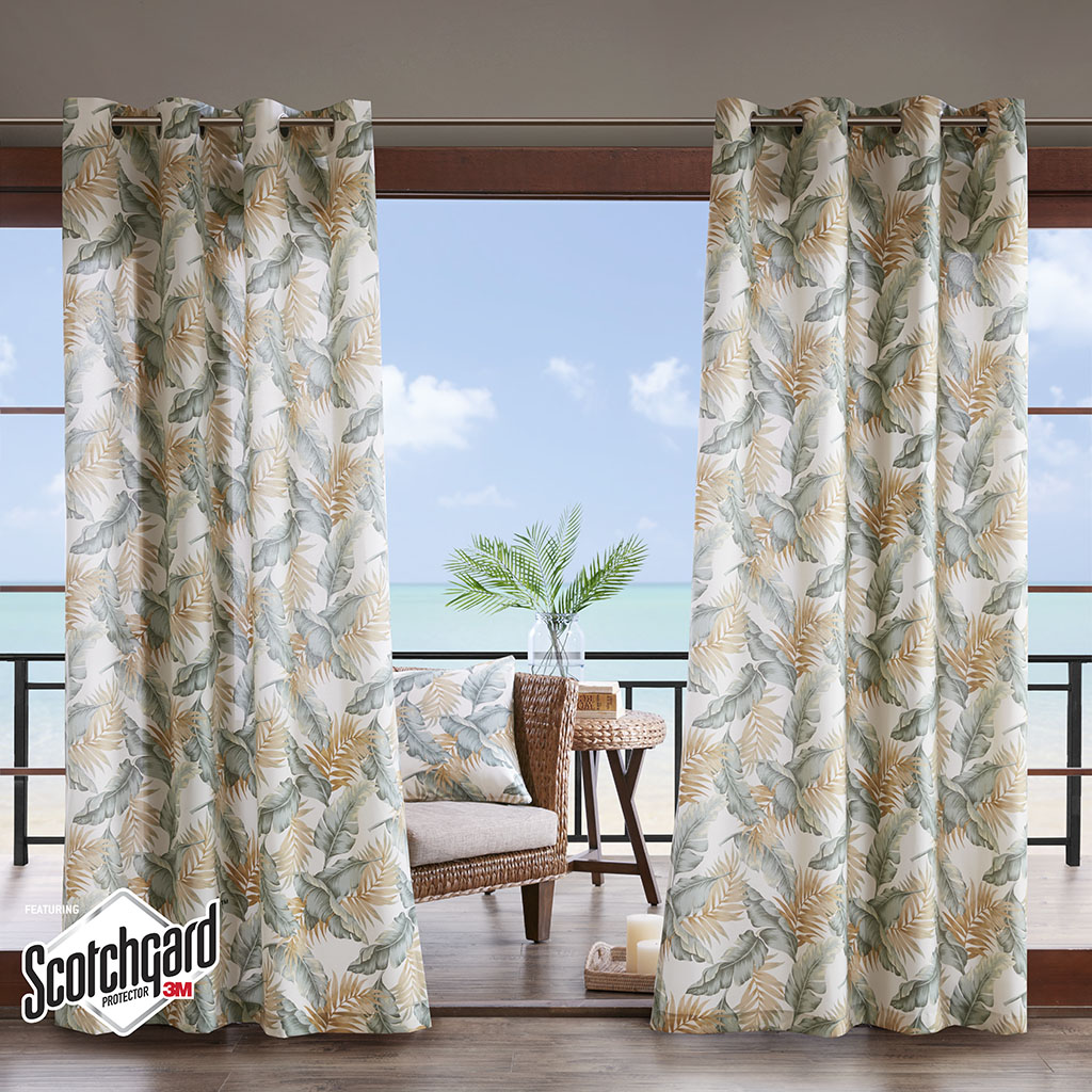 Madison Park - Coco Printed Leaf 3M Scotchgard Outdoor Panel - Green - 54x95
Madison Park - Coco Printed Leaf 3M Scotchgard Outdoor Panel - Green - 54x95