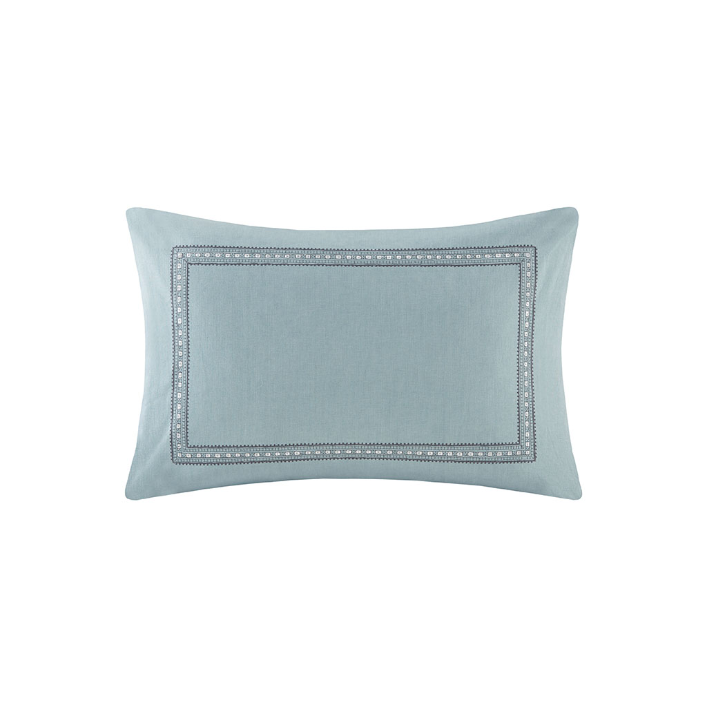 Echo Design - Echo Design Larissa Embroidered Cotton Decorative Pillow - Blue - See below
Echo Design - Echo Design Larissa Embroidered Cotton Decorative Pillow - Blue - See below