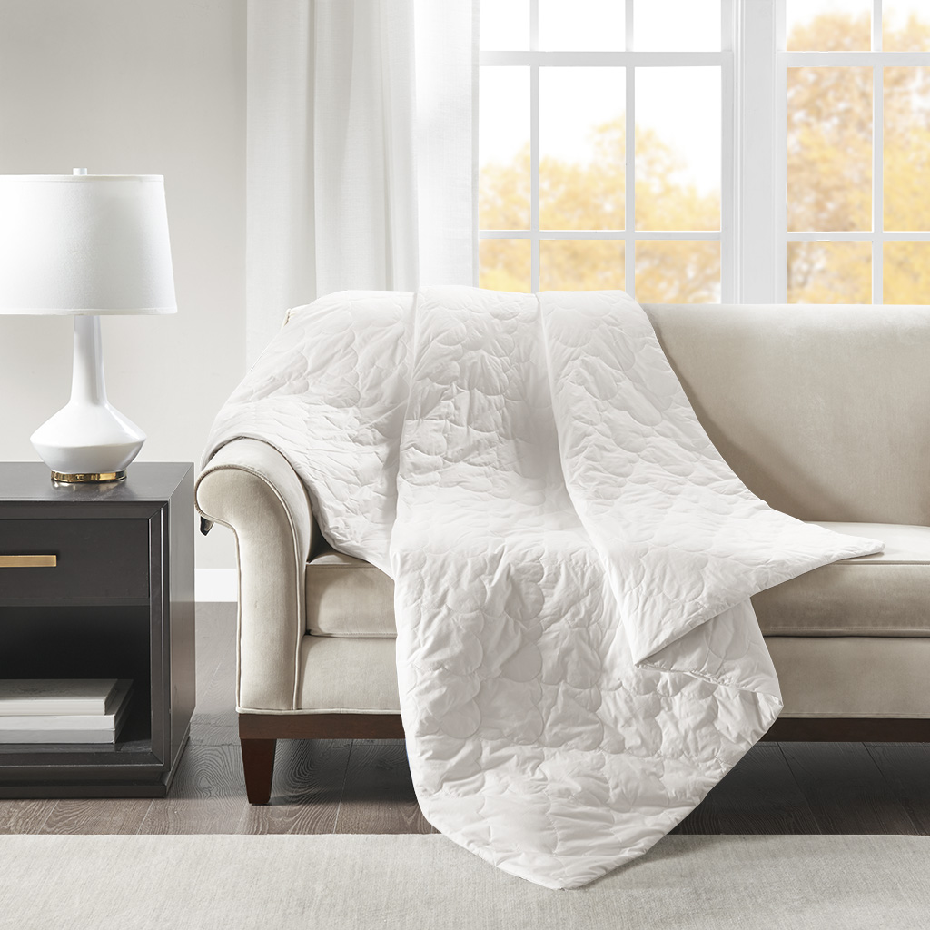 Beautyrest - Deluxe Quilted Cotton Weighted Blanket - White - 60x70"-18lbs
Beautyrest - Deluxe Quilted Cotton Weighted Blanket - White - 60x70"-18lbs