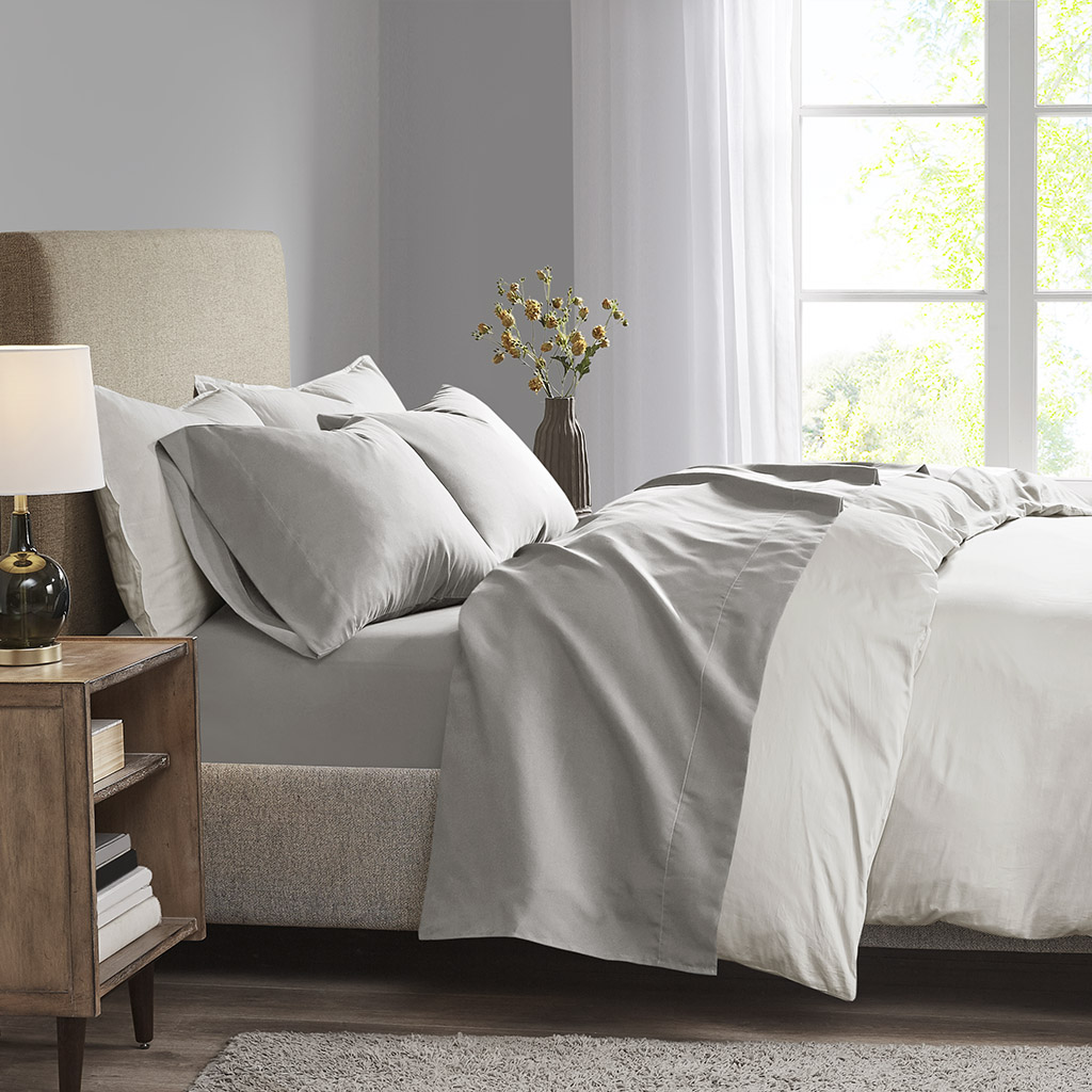 Madison Park - 3M Microcell All Season Moisture Wicking Lightweight Sheet Set - Grey - King
Madison Park - 3M Microcell All Season Moisture Wicking Lightweight Sheet Set - Grey - King