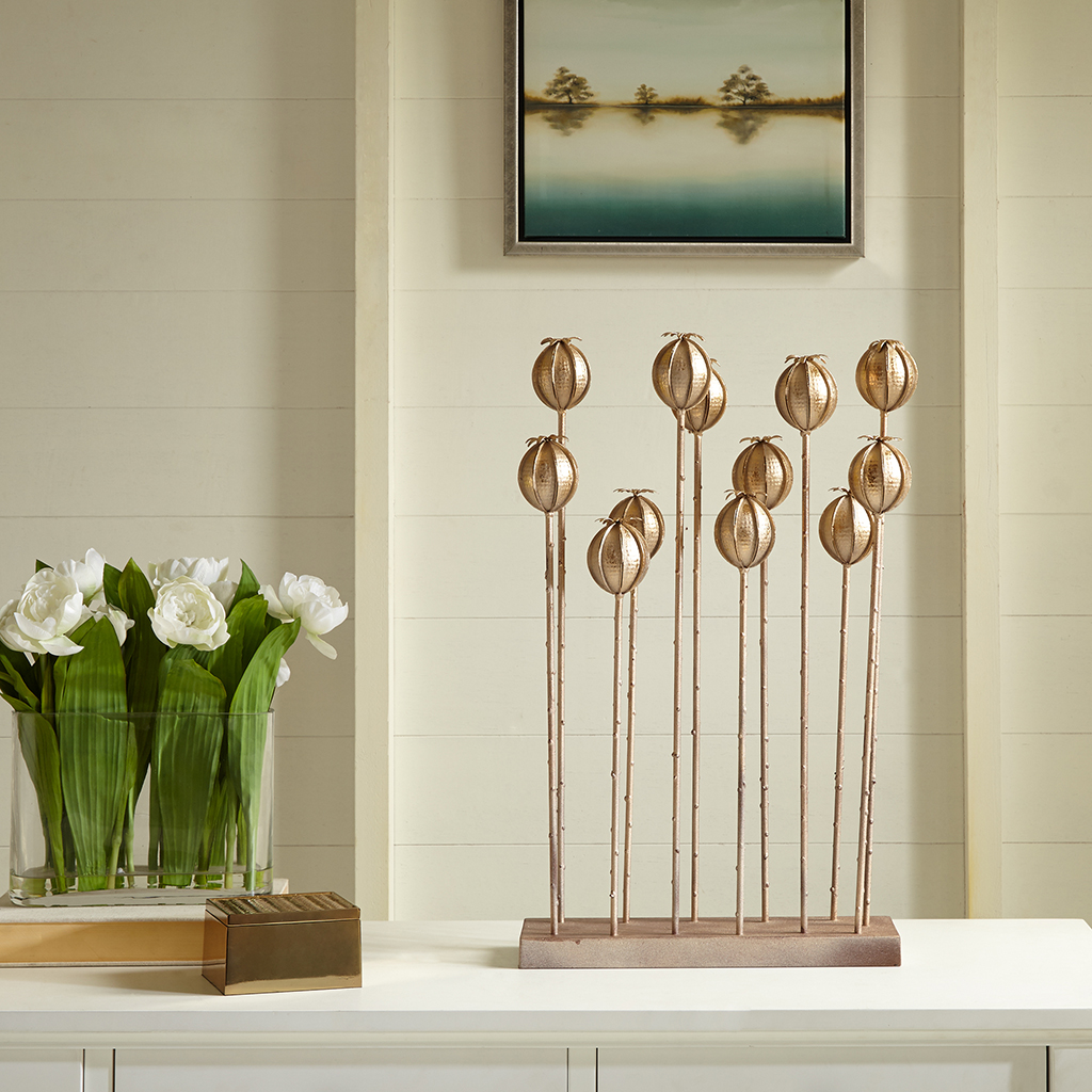 Madison Park Signature - Blooming Iron Blooming Bud Decor - Gold - See below
Madison Park Signature - Blooming Iron Blooming Bud Decor - Gold - See below