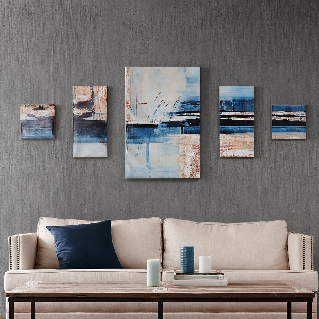 Madison Park - Overseas Printed Canvas with Gel Coat 5pcs Set - Blue - See below
Madison Park - Overseas Printed Canvas with Gel Coat 5pcs Set - Blue - See below