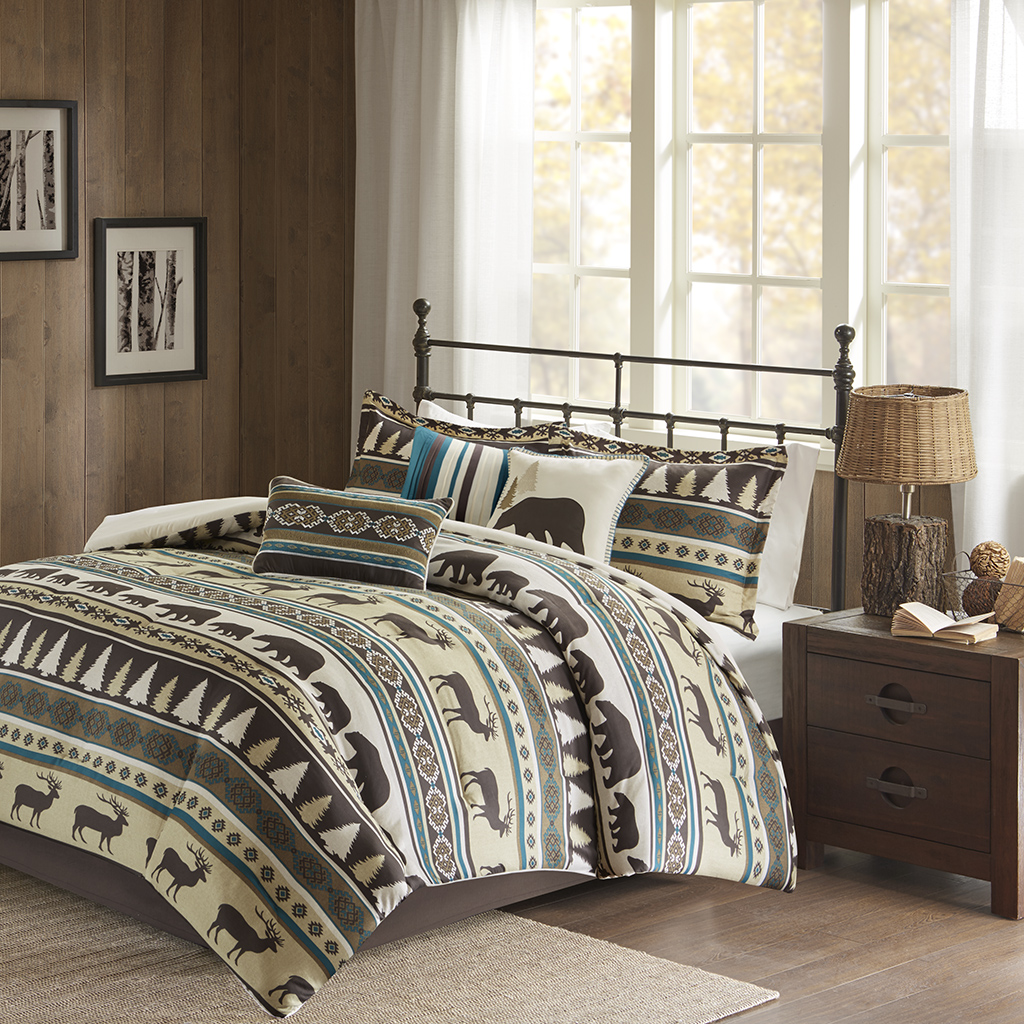 Madison Park - Missoula 7 Piece Herringbone Comforter Set - Teal - Cal King
Madison Park - Missoula 7 Piece Herringbone Comforter Set - Teal - Cal King