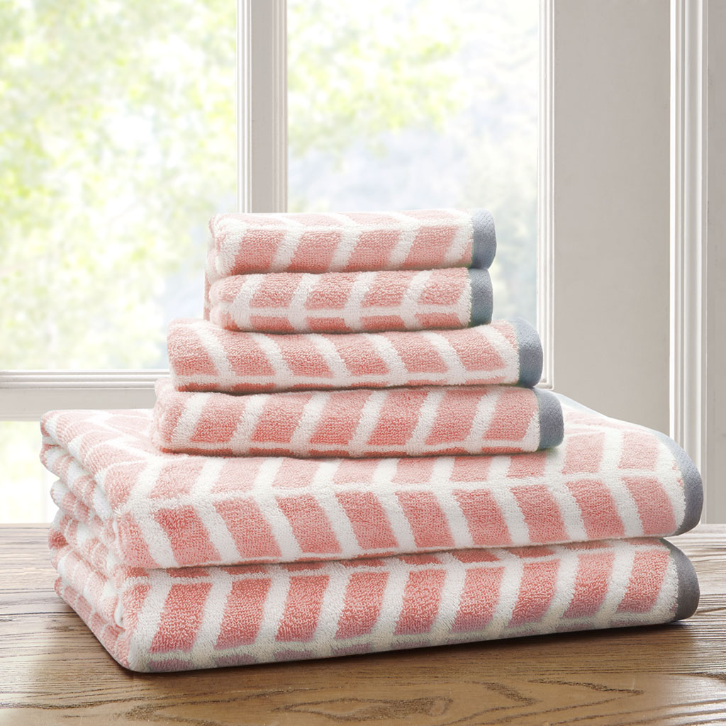Intelligent Design - Nadia 6 Piece Cotton Jacquard Towel Set - Blush - See below
Intelligent Design - Nadia 6 Piece Cotton Jacquard Towel Set - Blush - See below