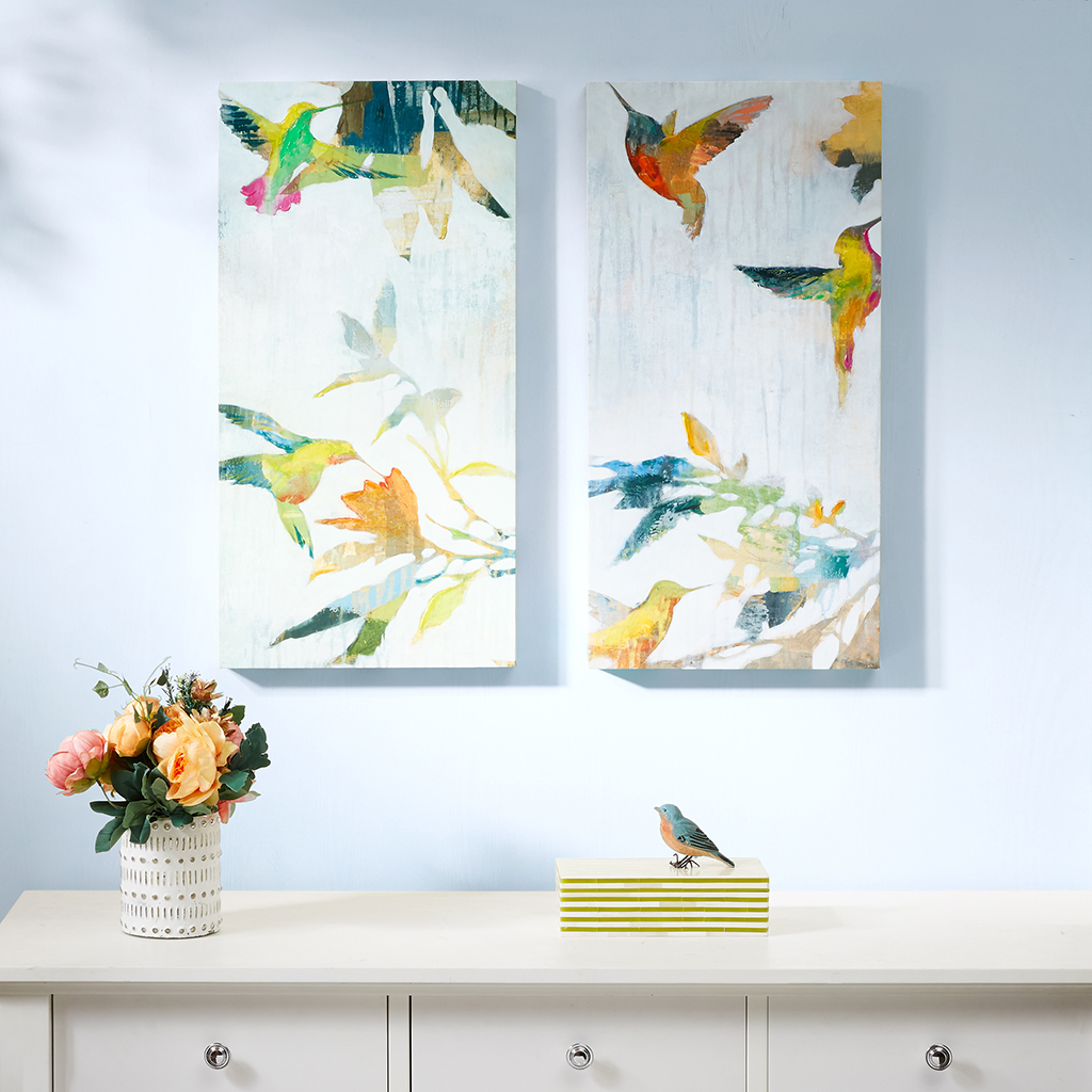 Madison Park - Hummingbirds' hum Gel Coat Canvas 2 Piece Set - Multi - See below
Madison Park - Hummingbirds' hum Gel Coat Canvas 2 Piece Set - Multi - See below