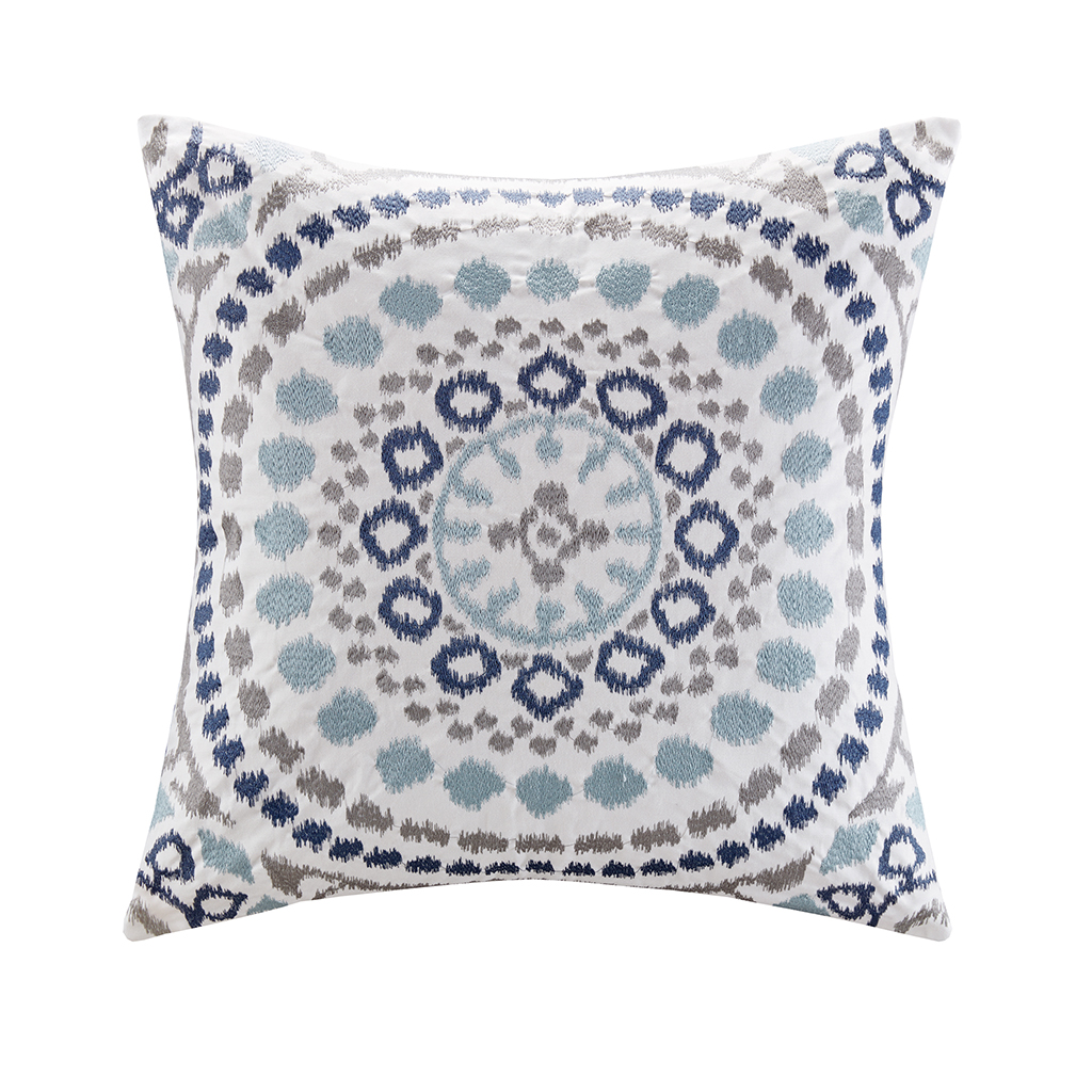 Madison Park Signature - Grace Cotton Embroidered Square Pillow - Indigo - 20x20
Madison Park Signature - Grace Cotton Embroidered Square Pillow - Indigo - 20x20