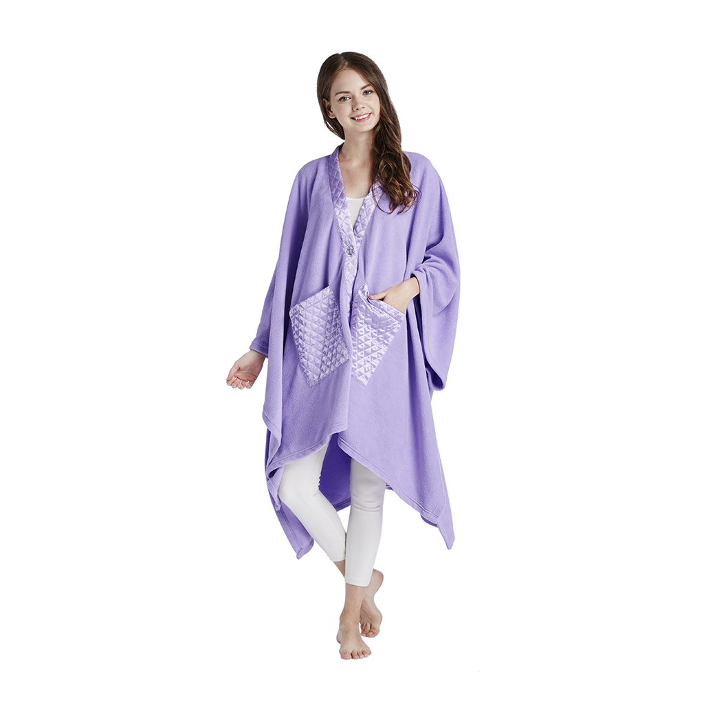 Comfort Classics - Micro Fleece Angel Wrap w/Quilted Satin Trim - Lavender - 58x72
Comfort Classics - Micro Fleece Angel Wrap w/Quilted Satin Trim - Lavender - 58x72