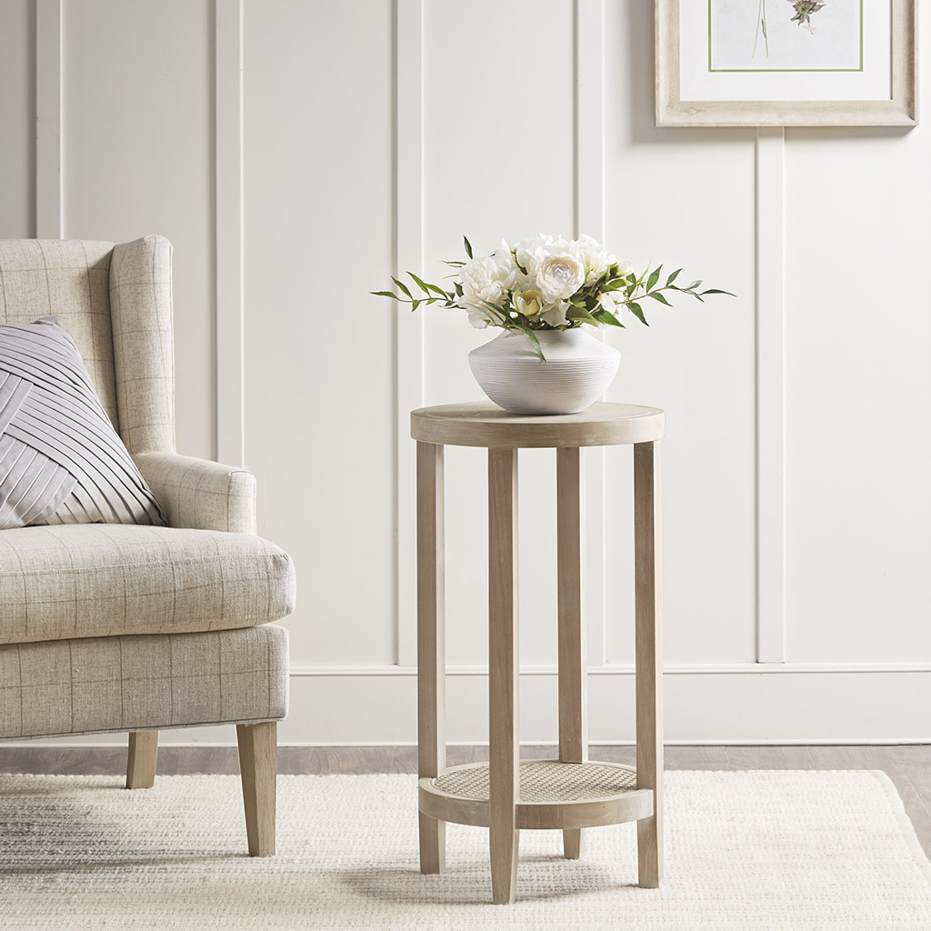 Martha Stewart - Harley Round Accent Table - Reclaimed Wheat - See below
Martha Stewart - Harley Round Accent Table - Reclaimed Wheat - See below