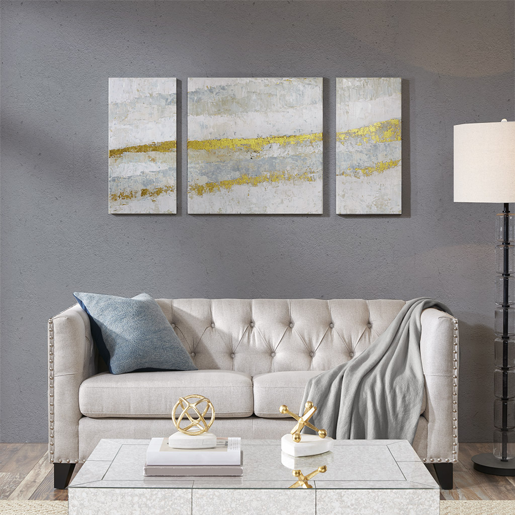 Madison Park - Desert Waves Printed Canvas with Gel Coat and Gold Foil 3 Piece Set - Neutral - See below
Madison Park - Desert Waves Printed Canvas with Gel Coat and Gold Foil 3 Piece Set - Neutral - See below
