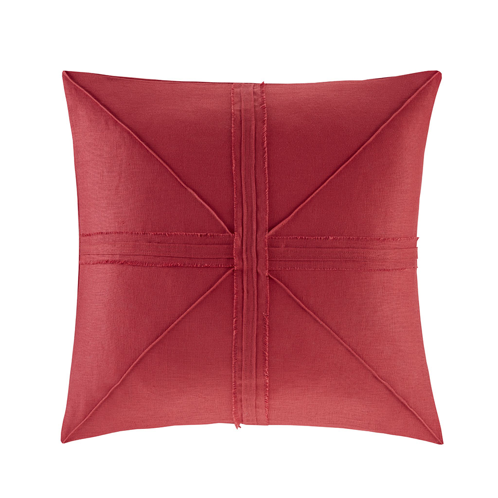 Madison Park - Avella Oversized Linen Frayed Decorative Pillow - Red - 24x24
Madison Park - Avella Oversized Linen Frayed Decorative Pillow - Red - 24x24