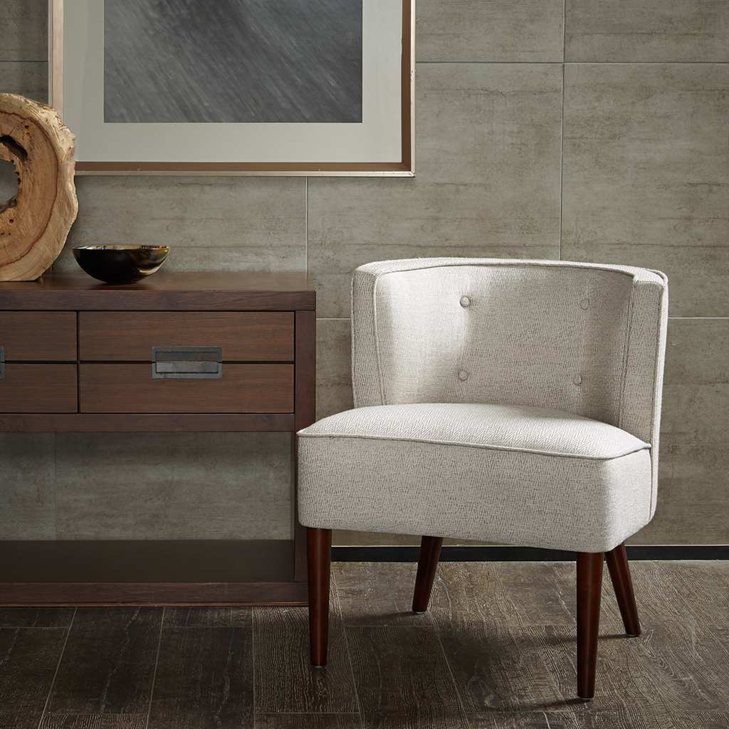 Madison Park - Sierra Button Tufted Curved Back Chair - Natural - See below
Madison Park - Sierra Button Tufted Curved Back Chair - Natural - See below