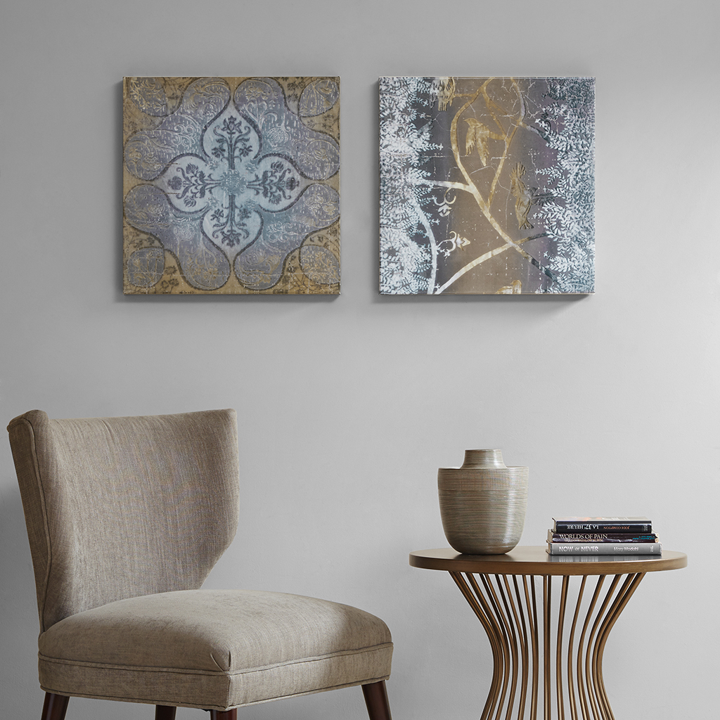 Madison Park - Velvet Impressions Glass Coated Canvas 2 Piece Set - Multi - See below
Madison Park - Velvet Impressions Glass Coated Canvas 2 Piece Set - Multi - See below