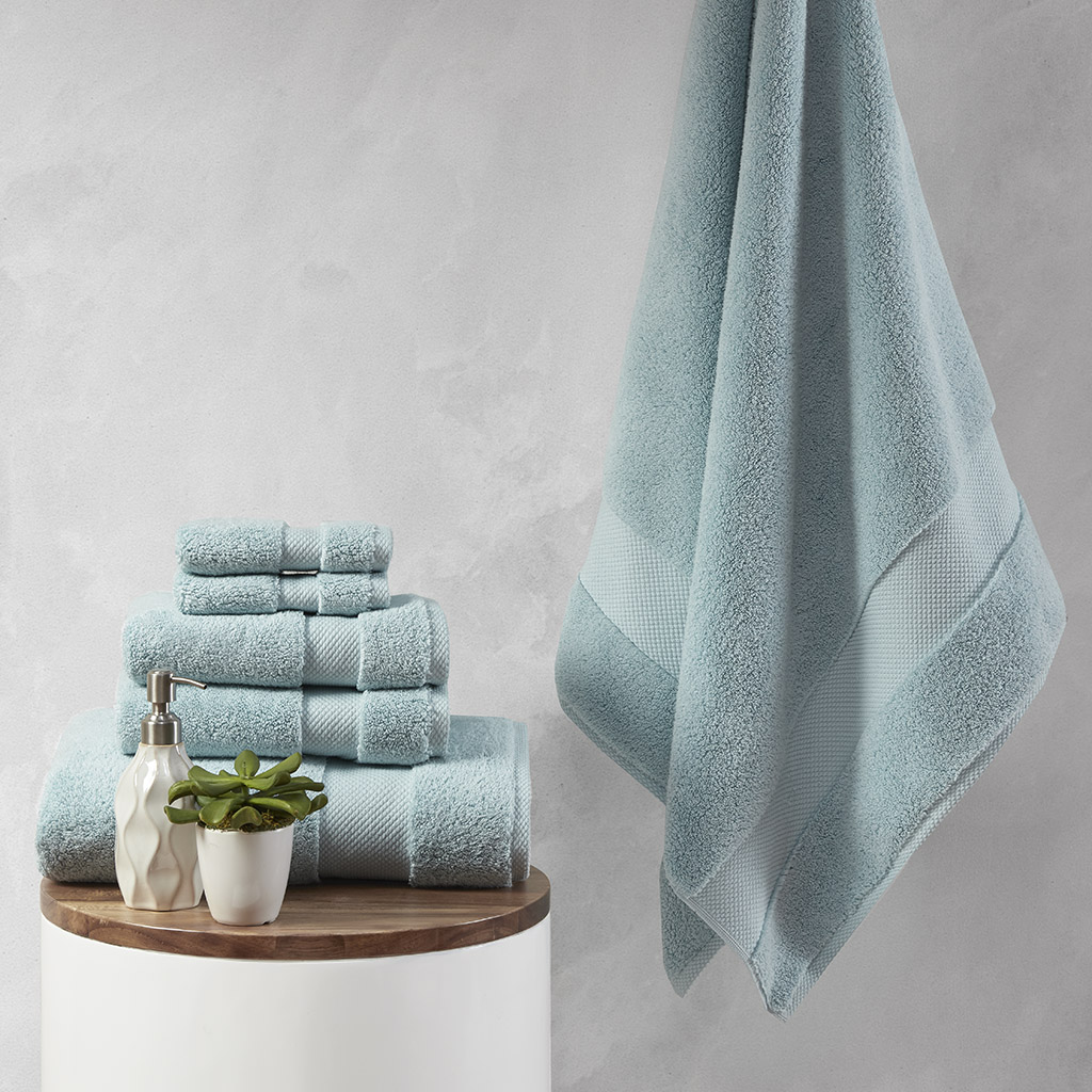 Madison Park Signature - Splendor 1000gsm 100% Cotton 6 Piece Towel Set - Blue - 30x58
Madison Park Signature - Splendor 1000gsm 100% Cotton 6 Piece Towel Set - Blue - 30x58