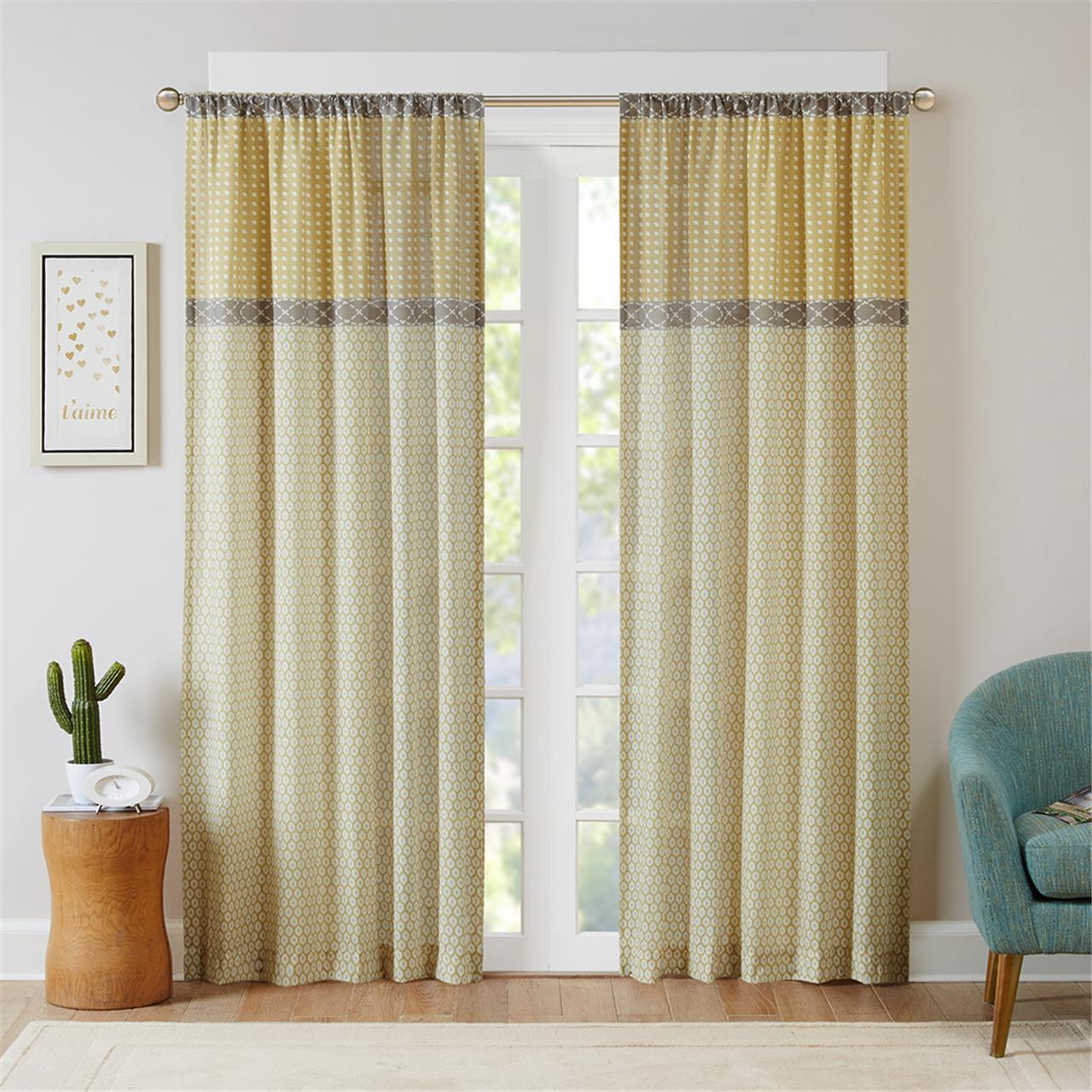 Intelligent Design - Charlie Printed Multi Pattern Panel - Yellow - 84" Panel
Intelligent Design - Charlie Printed Multi Pattern Panel - Yellow - 84" Panel