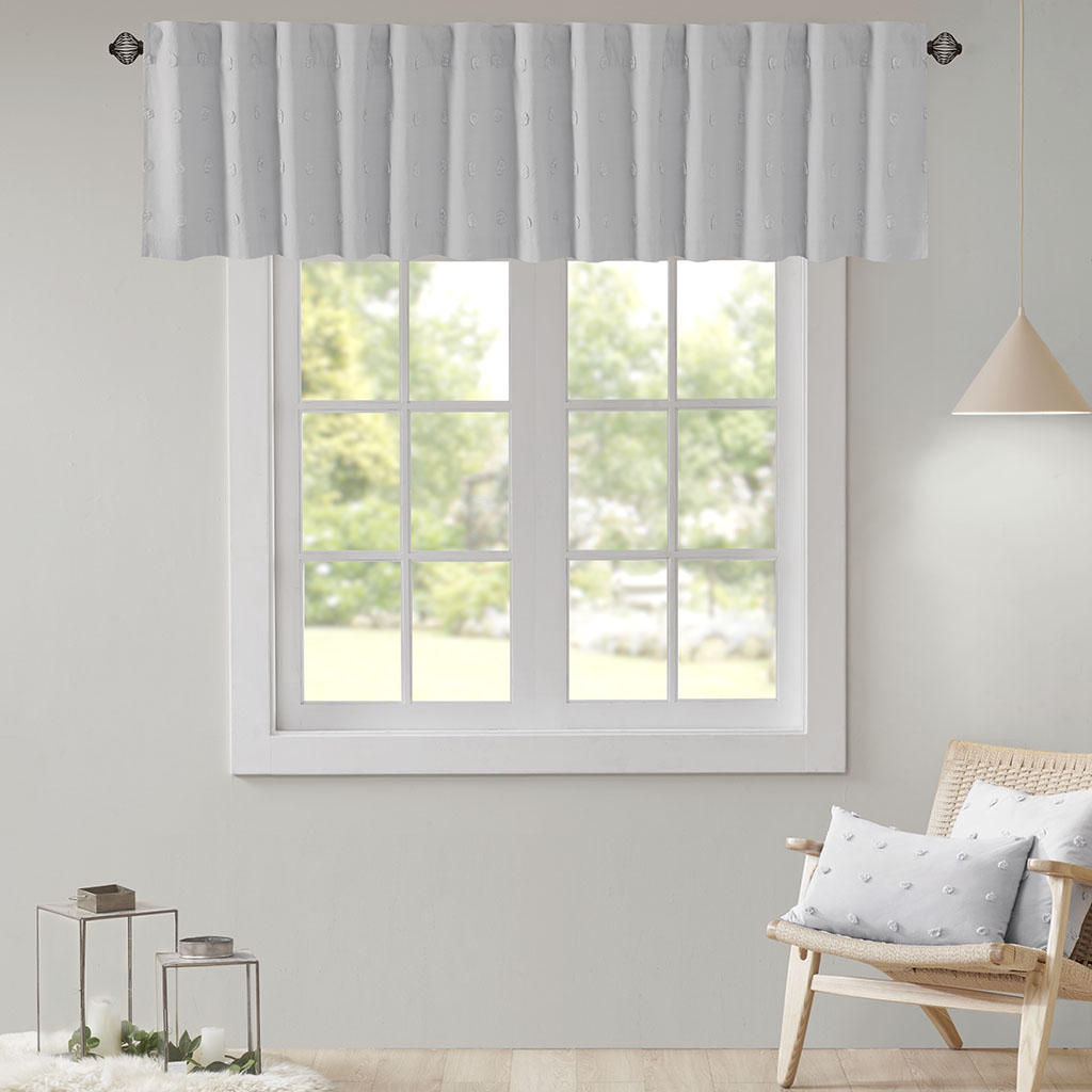 Urban Habitat - Brooklyn Cotton Jacquard Pom Pom Window Valance - Grey - 50x18
Urban Habitat - Brooklyn Cotton Jacquard Pom Pom Window Valance - Grey - 50x18