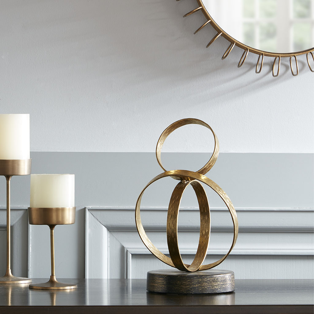 Madison Park - Anelli Ring Tabletop Decor - Gold - Small
