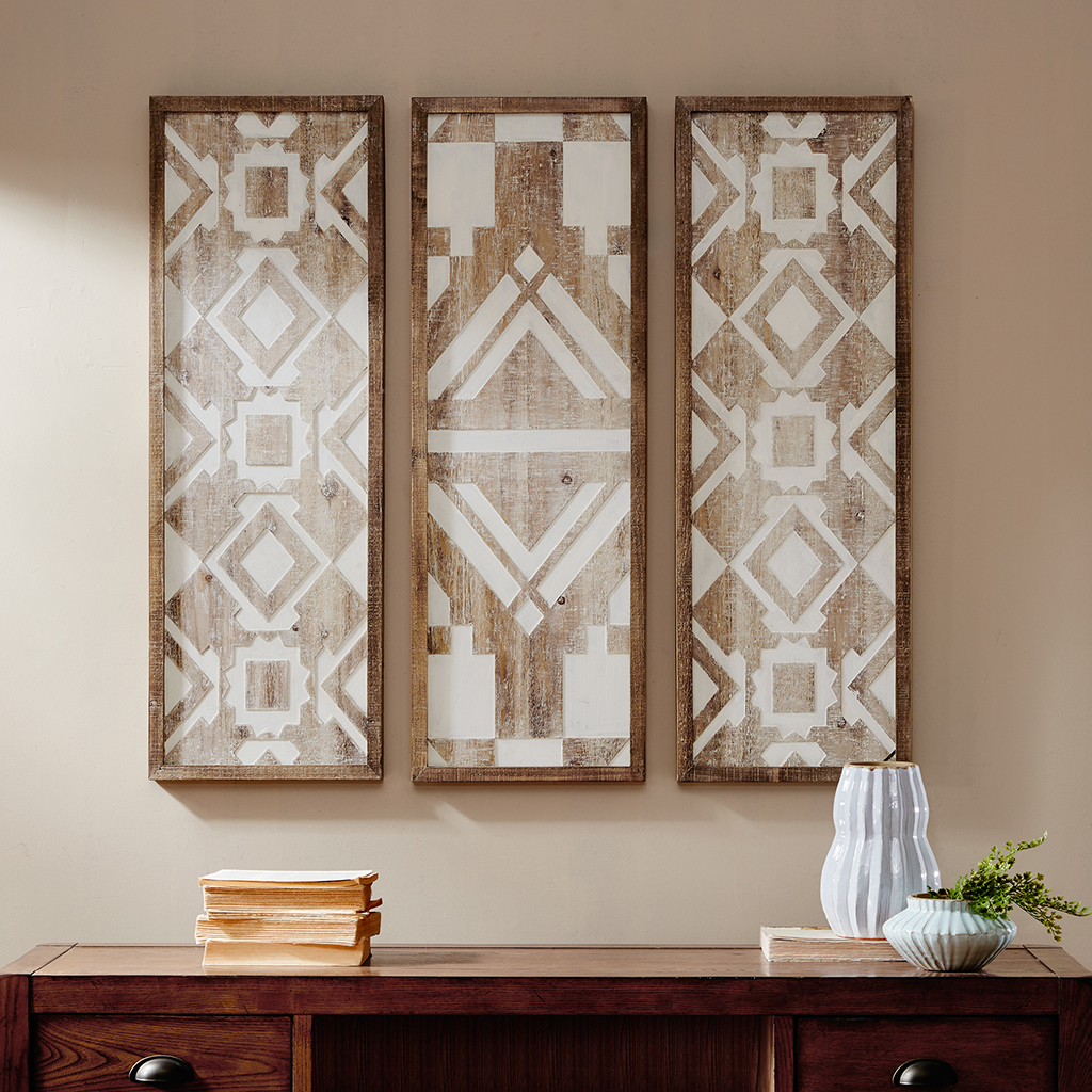 Madison Park - Mandal Printed Wood Wall Decor Set of 3 - Natural - See below
Madison Park - Mandal Printed Wood Wall Decor Set of 3 - Natural - See below