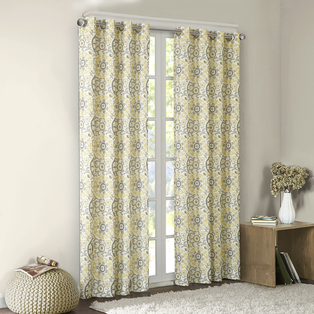 Intelligent Design - Seville Cotton Medallion Printed Panel - Yellow - 84" Panel
Intelligent Design - Seville Cotton Medallion Printed Panel - Yellow - 84" Panel