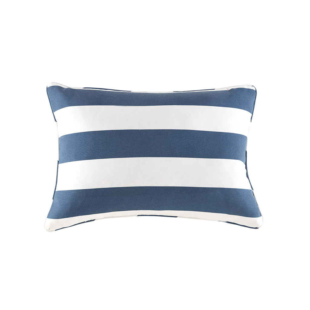 Madison Park - Percee Printed Cabana Stripe 3M Scotchgard Outdoor Oblong Pillow - Navy - 14x20
Madison Park - Percee Printed Cabana Stripe 3M Scotchgard Outdoor Oblong Pillow - Navy - 14x20