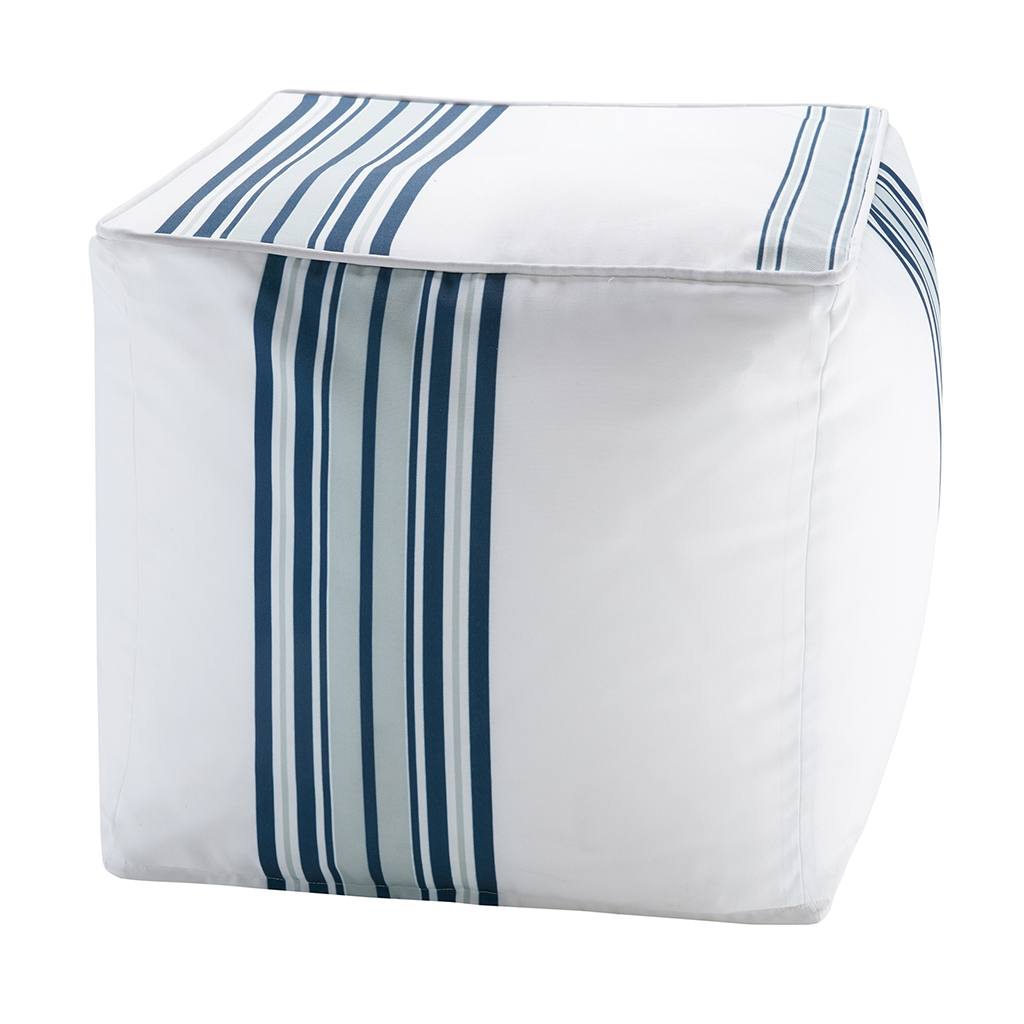 Madison Park - Newport Printed Stripe 3M Scotchgard Outdoor Square Pouf - Navy - 18x18x18
Madison Park - Newport Printed Stripe 3M Scotchgard Outdoor Square Pouf - Navy - 18x18x18
