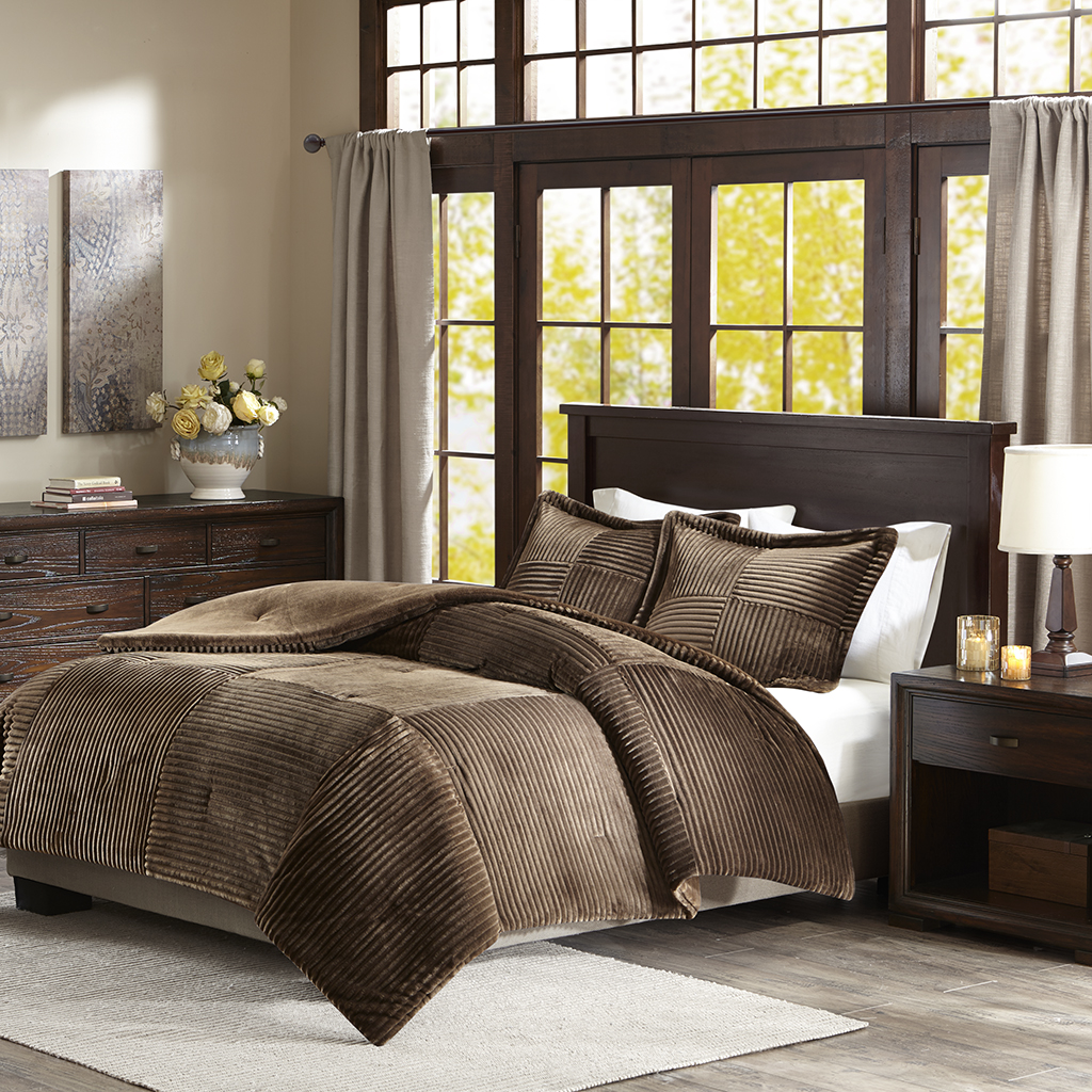 Madison Park - Parker Corduroy Plush Comforter Mini Set - Brown - Full/Queen
Madison Park - Parker Corduroy Plush Comforter Mini Set - Brown - Full/Queen