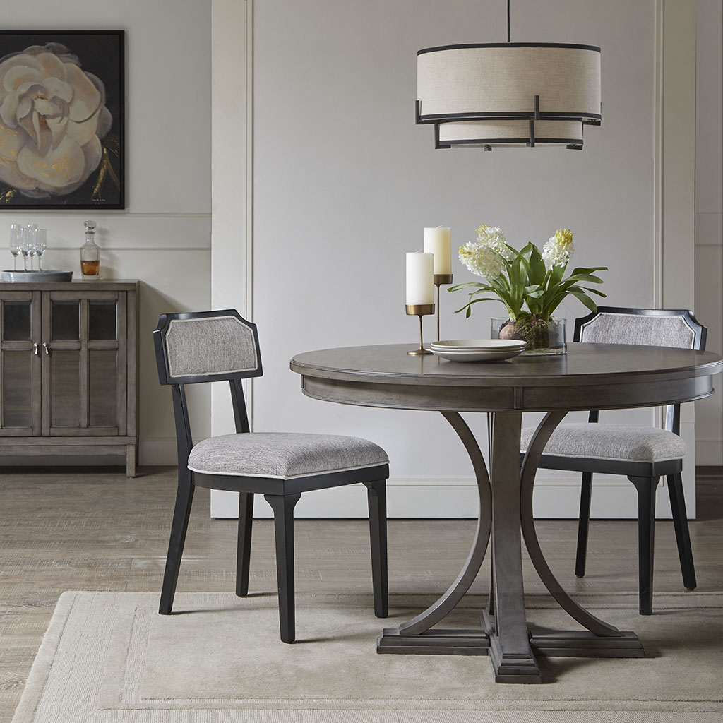 Madison Park Signature - Swington Dining Chair (Set of 2) - Grey/Black - See below
Madison Park Signature - Swington Dining Chair (Set of 2) - Grey/Black - See below