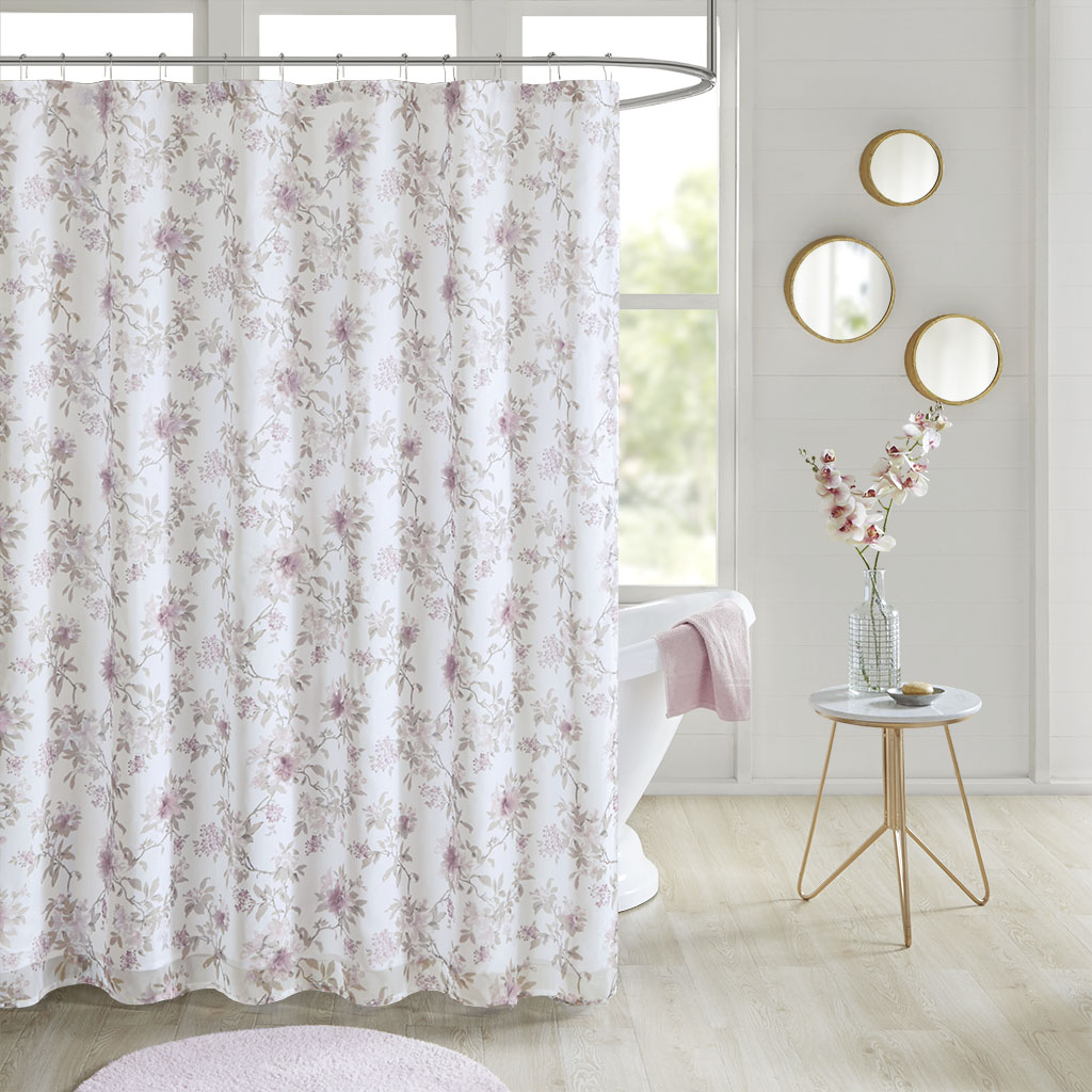 Madison Park - Idalia Floral Printed and 3D Embellished Shower Curtain - Blush - 72x72
Madison Park - Idalia Floral Printed and 3D Embellished Shower Curtain - Blush - 72x72