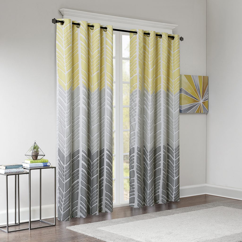 Intelligent Design - Adel Printed Blackout Window Panel - Yellow - 84" Panel
Intelligent Design - Adel Printed Blackout Window Panel - Yellow - 84" Panel