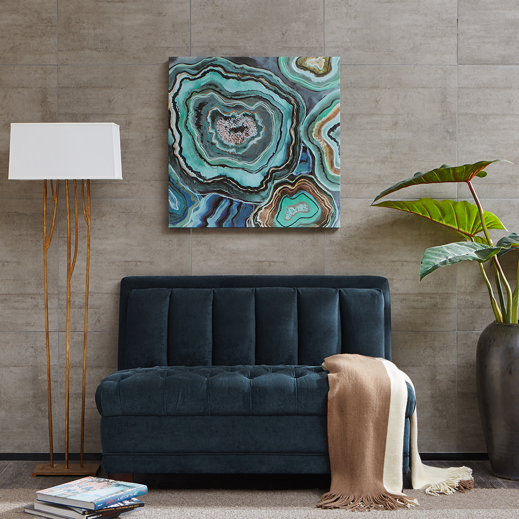 Madison Park - Aqua Agate Printed Canvas With Gel Coat - Multi - See below
Madison Park - Aqua Agate Printed Canvas With Gel Coat - Multi - See below