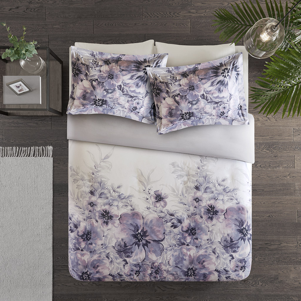 Madison Park - Enza 3 Piece Cotton Printed Duvet Cover Set - Purple - King/Cal King
Madison Park - Enza 3 Piece Cotton Printed Duvet Cover Set - Purple - King/Cal King