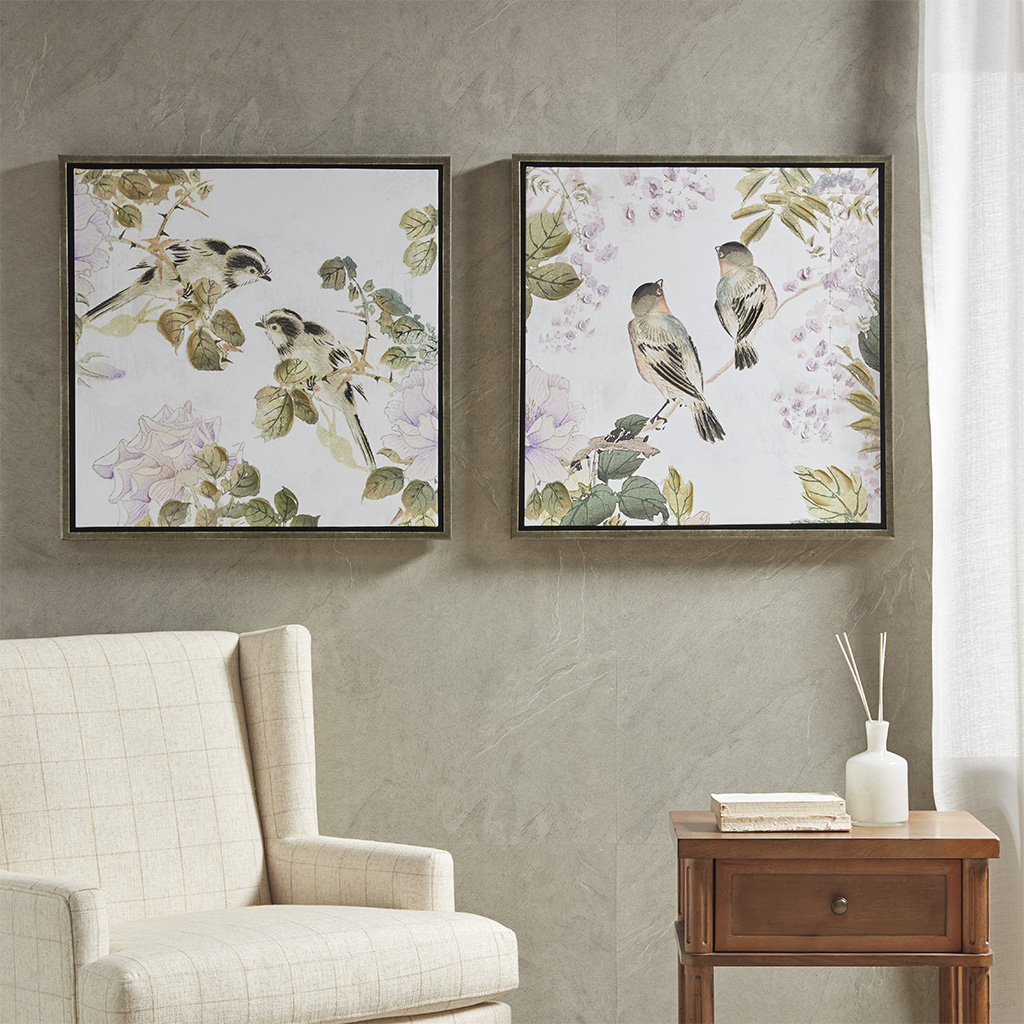 Martha Stewart - Woodland Birds Framed Canvas with Embellishment 2 Piece Set - Multi - See below
Martha Stewart - Woodland Birds Framed Canvas with Embellishment 2 Piece Set - Multi - See below
