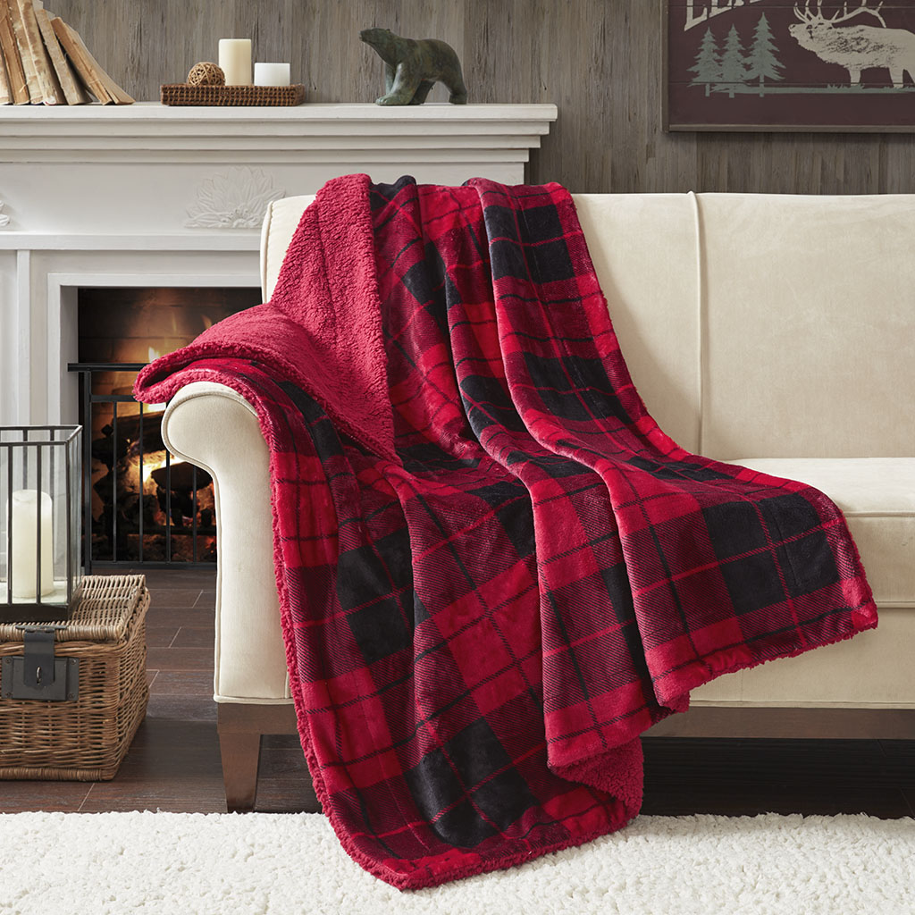 True North by Sleep Philosophy - Cozy Plush to Berber Throw - Red/Black - 50x60
True North by Sleep Philosophy - Cozy Plush to Berber Throw - Red/Black - 50x60
