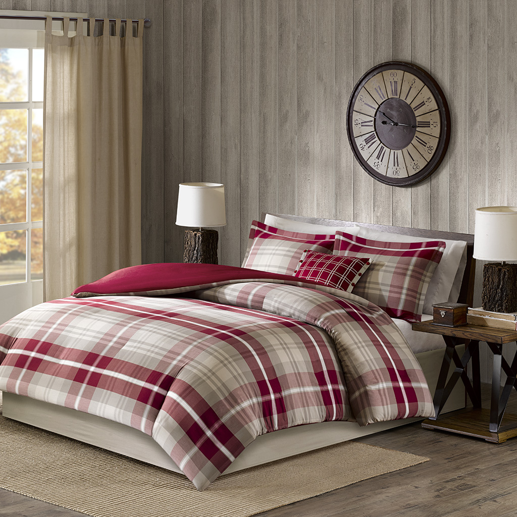 Woolrich - Sheridan 100% Cotton 4 Piece Duvet Cover Set - Tan/Red - King/Cal King
Woolrich - Sheridan 100% Cotton 4 Piece Duvet Cover Set - Tan/Red - King/Cal King