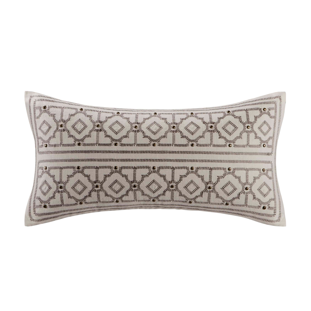 Echo Design - Odyssey Oblong Pillow with Embroidery and metallic Buttons - Ivory - 10x20
Echo Design - Odyssey Oblong Pillow with Embroidery and metallic Buttons - Ivory - 10x20