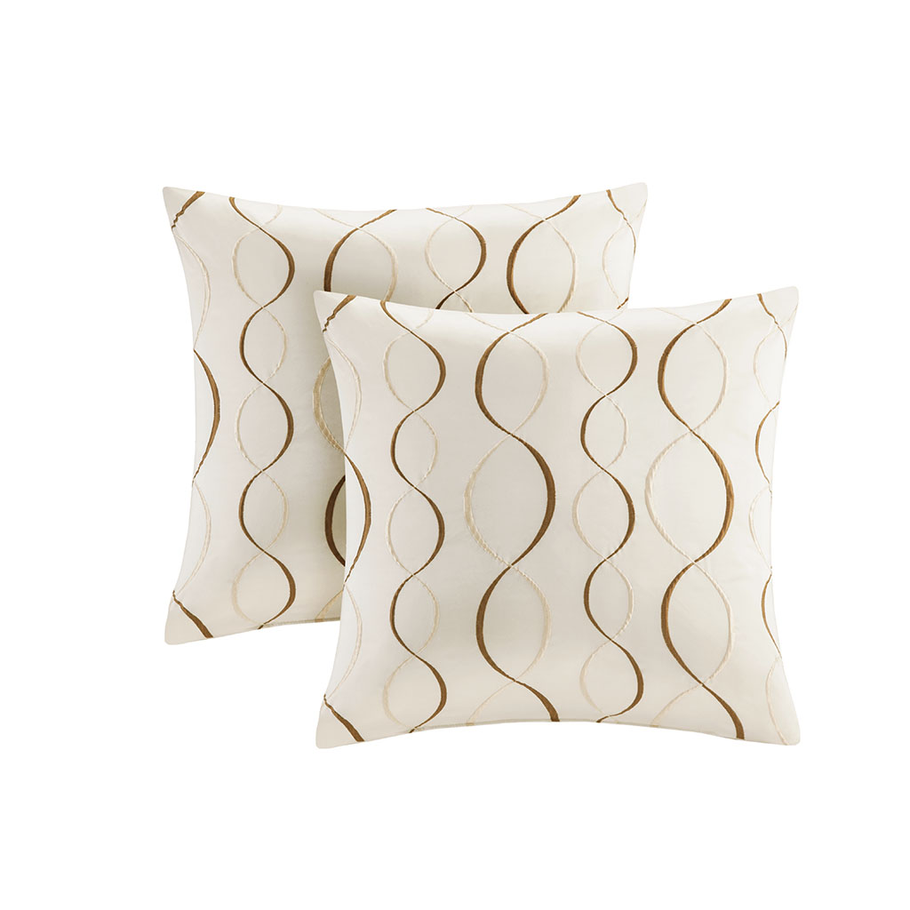 Madison Park - Serendipity Ogee Embroidered Taffeta Square Pillow Pair - Ivory - 20x20
Madison Park - Serendipity Ogee Embroidered Taffeta Square Pillow Pair - Ivory - 20x20