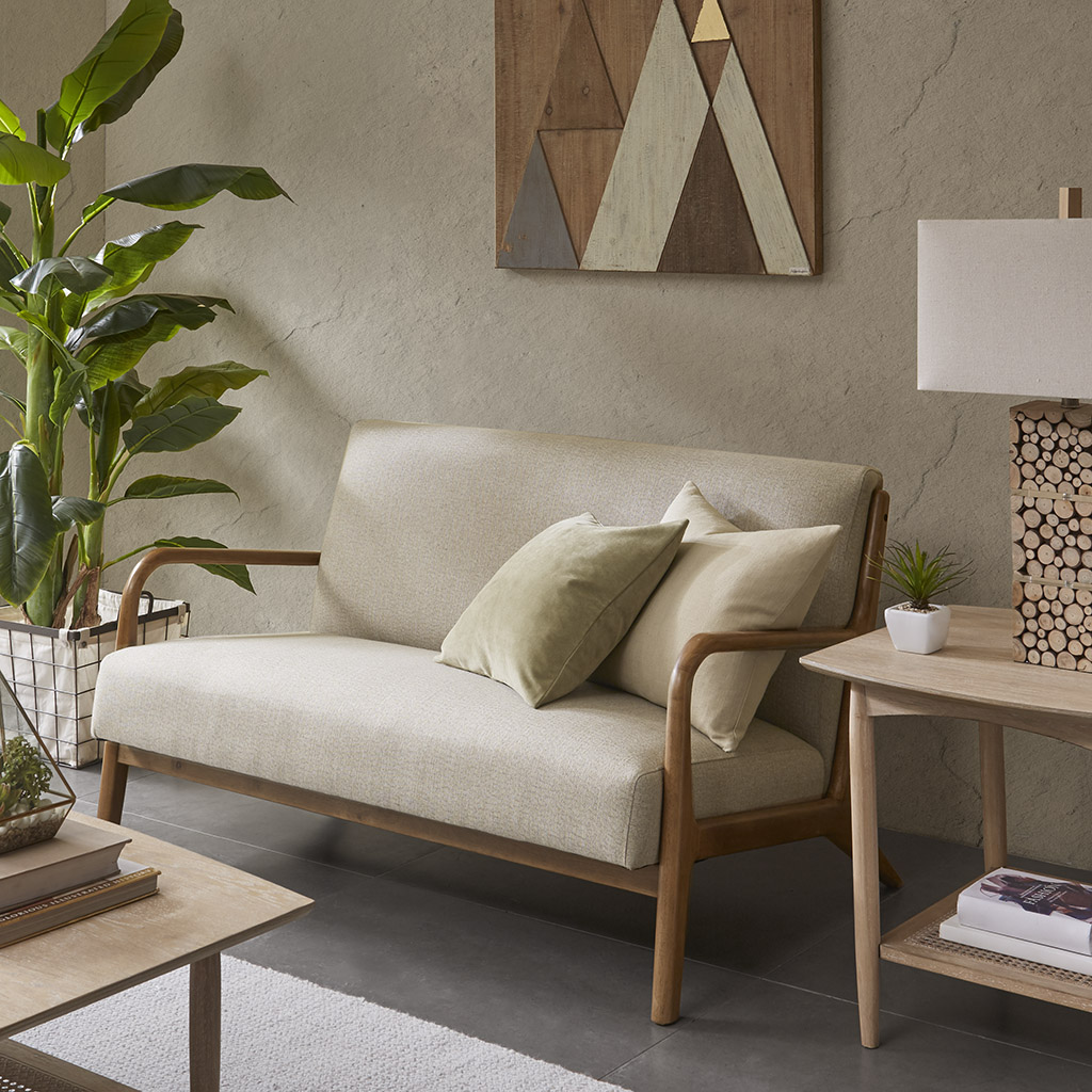 INK+IVY - Novak Loveseat - Cream - See below