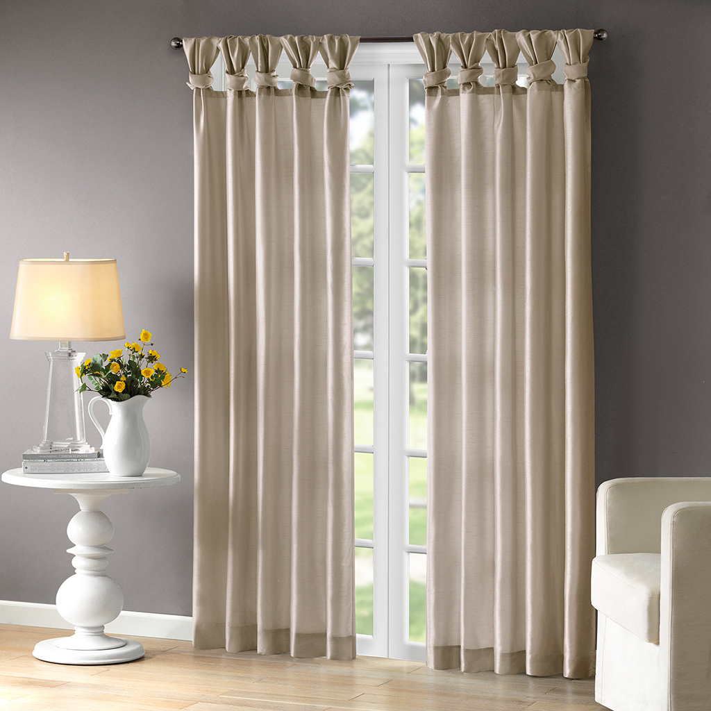 Madison Park - Emilia Twist Tab Lined Window Curtain - Champagne - 108" Panel
Madison Park - Emilia Twist Tab Lined Window Curtain - Champagne - 108" Panel