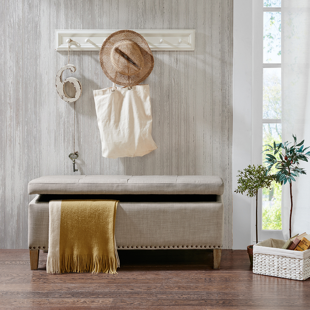 Madison Park - Shandra II Tufted Top Storage Bench - Light Taupe - See below
Madison Park - Shandra II Tufted Top Storage Bench - Light Taupe - See below