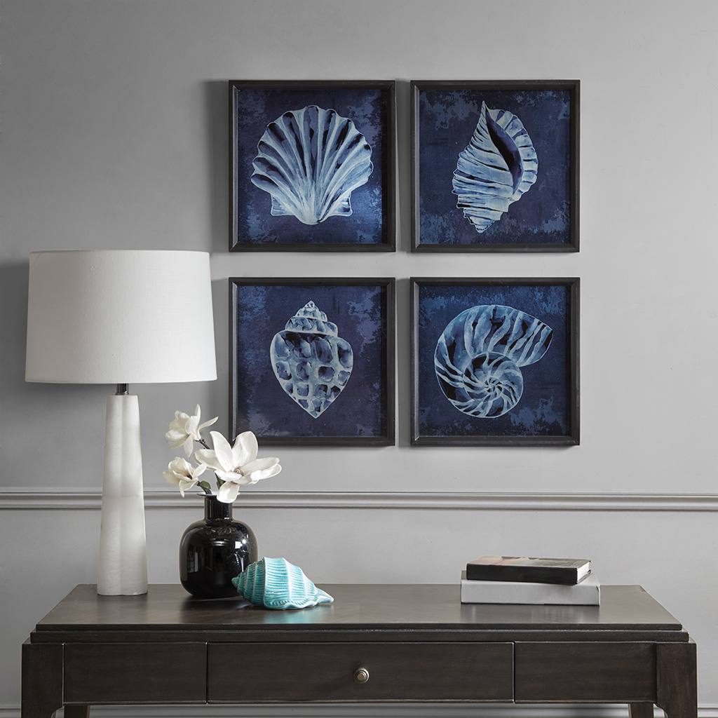 Madison Park Signature - Seashell Wooden Wall Art With Graphics Set Of 4 - Blue - See below
Madison Park Signature - Seashell Wooden Wall Art With Graphics Set Of 4 - Blue - See below