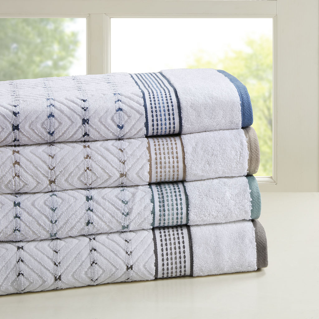 Madison Park - Mikka 6 Piece 100% Cotton Yarn Dyed Towel Set - Grey - See below
Madison Park - Mikka 6 Piece 100% Cotton Yarn Dyed Towel Set - Grey - See below