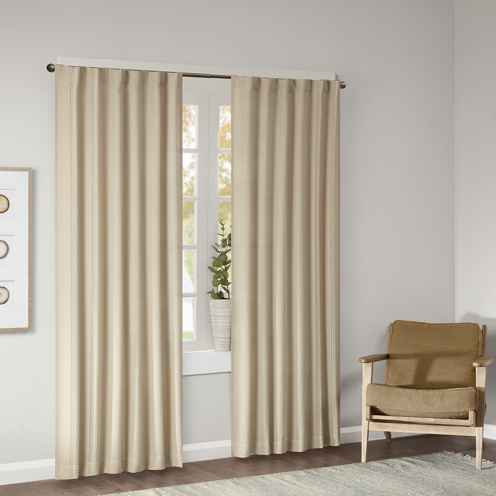 Madison Park - Bailey Dobby Jacquard Window Panel Pair - Natural - 84" Panel
Madison Park - Bailey Dobby Jacquard Window Panel Pair - Natural - 84" Panel