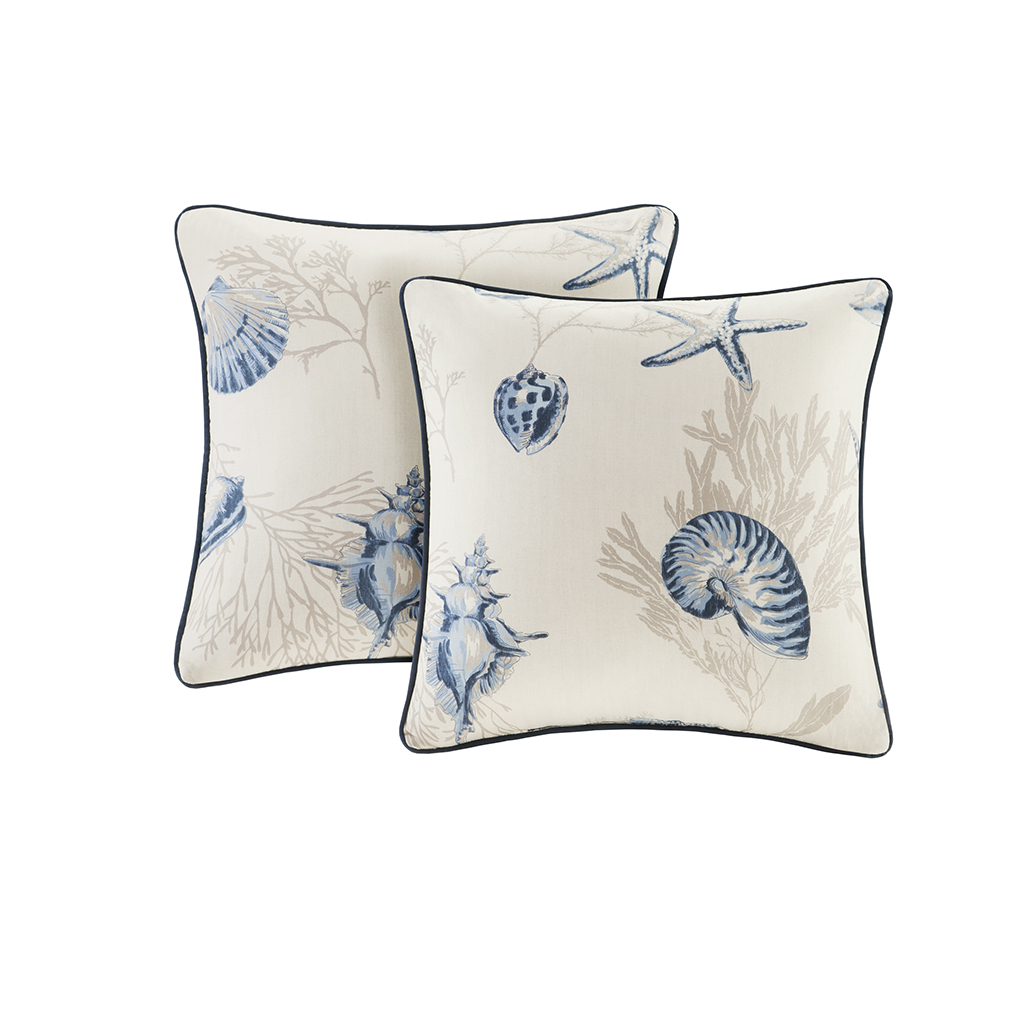 Madison Park - Bayside Cotton printed Square Pillow Pair with Solid Reverse - Blue - 20x20
Madison Park - Bayside Cotton printed Square Pillow Pair with Solid Reverse - Blue - 20x20