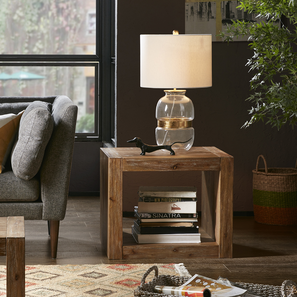 

INK+IVY - Zen End Table - Reclaimed Natural - See below