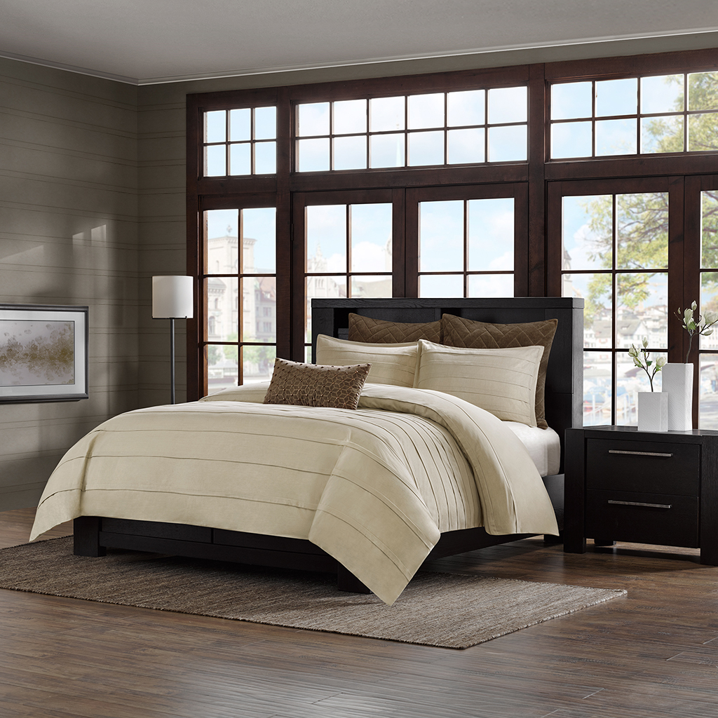 

Metropolitan Home - Wright Comforter Mini Set - Taupe - King