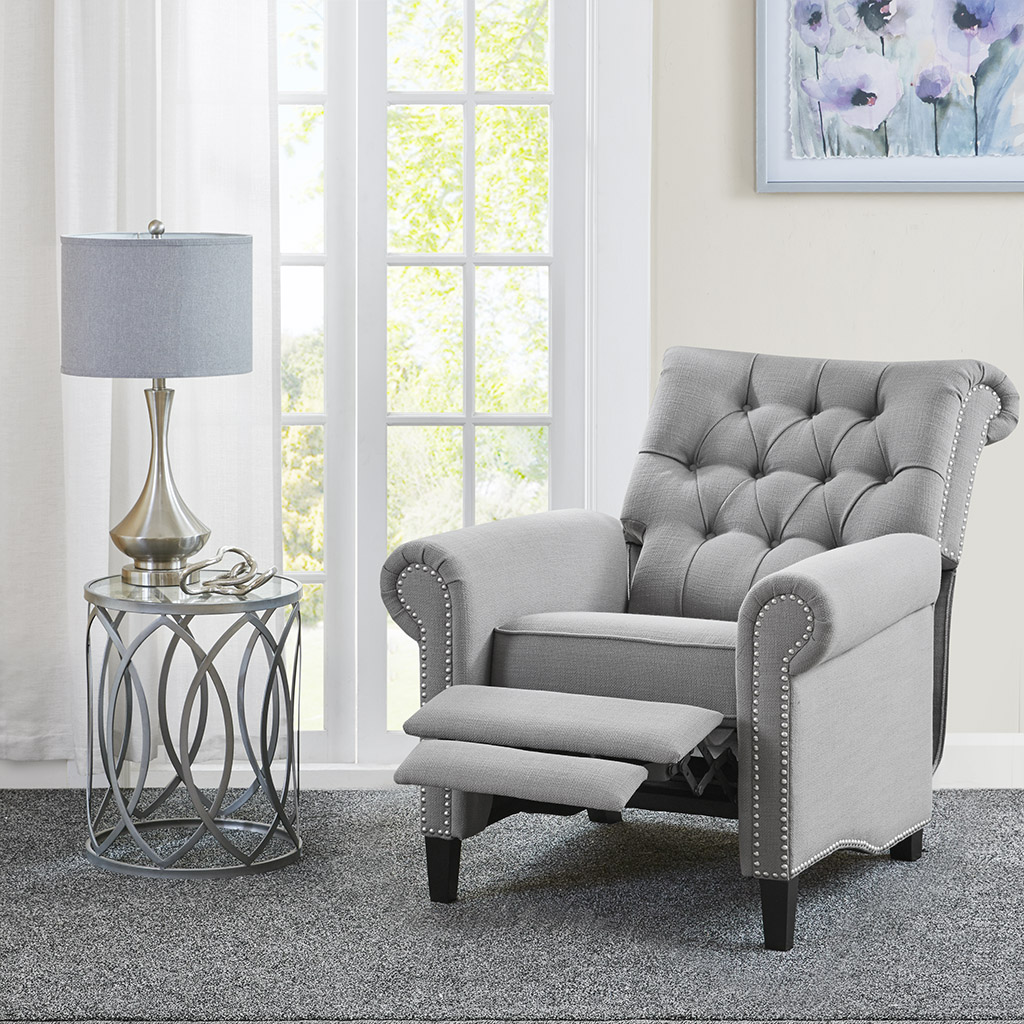 

Madison Park - Aidan Recliner Chair - Grey - See below