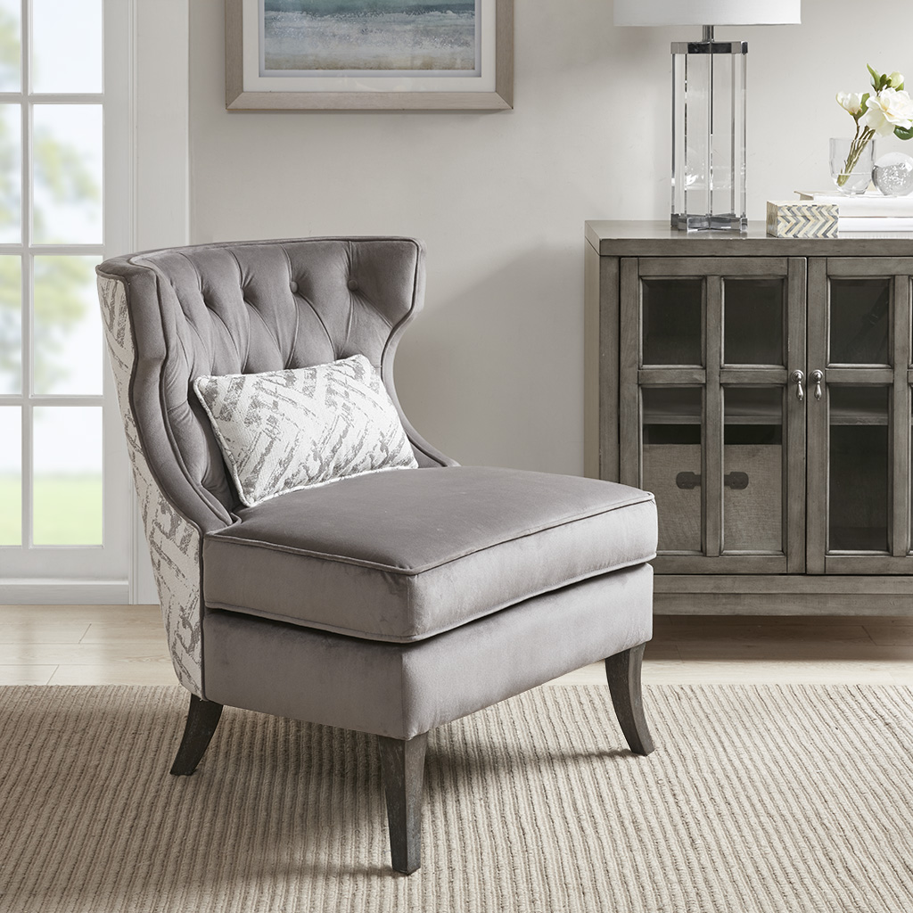 

Madison Park - Naples Accent Chair - Grey/Natural - See below