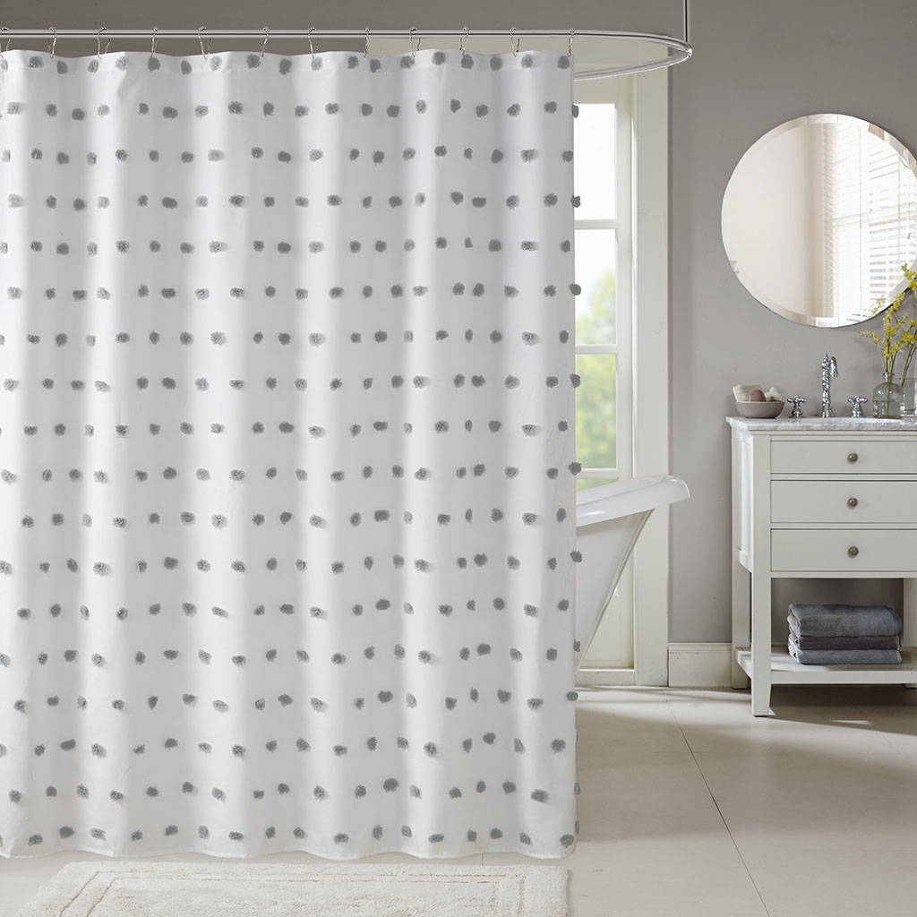 

Madison Park - Sophie Shower Curtain - Grey - 72x72