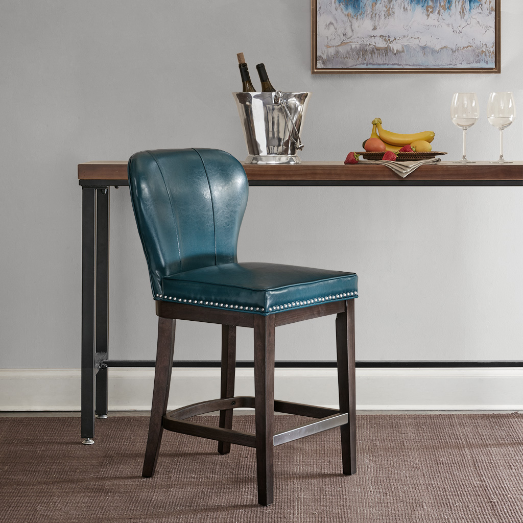 

Madison Park - Hilton Counter Stool - Blue/Brown - See below